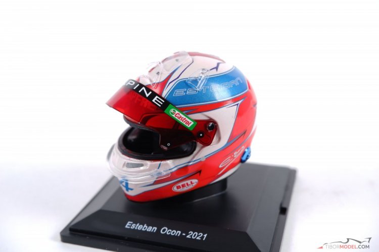 Esteban Ocon 2021 Alpine helmet, 1:5 Spark