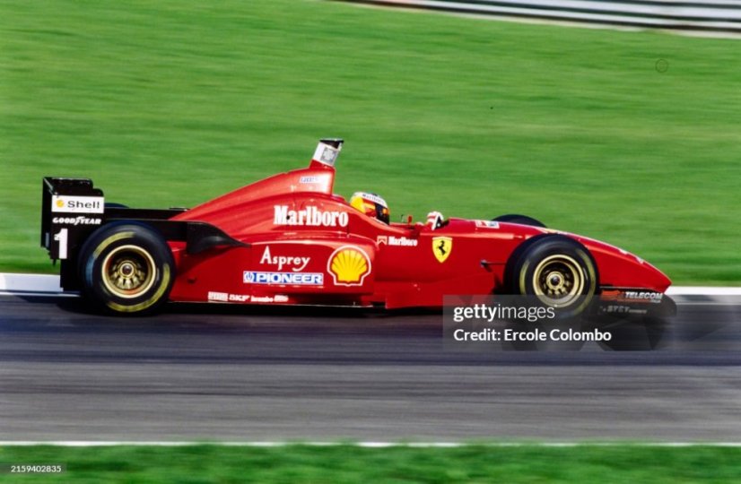 Ferrari F310 - Michael Schumacher (1996), Winner San Marino GP, with driver figure, 1:18 GP Replicas Ferrari F310 - Michael Schumacher (1996), Winner San Marino GP, with driver figure, 1:18 GP Replicas