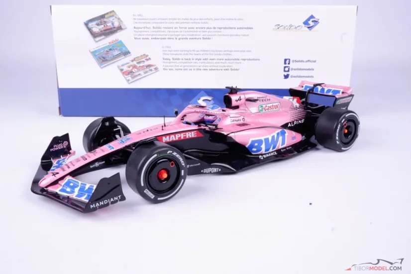 Alpine A522 - Fernando Alonso (2022), VC Bahrajnu, 1:18 Solido