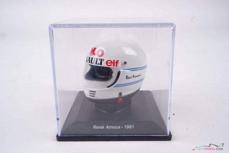 René Arnoux 1981 Renault mini helmet, 1:5 Spark