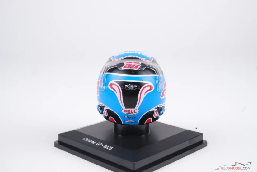 Alexander Albon 2025 VC Číny mini přilba, Williams, 1:5 Spark