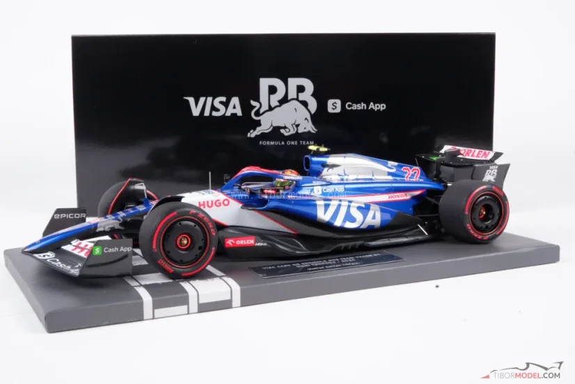 Visa RB VCARB 01 - Yuki Tsunoda (2024), 1:18 Minichamps