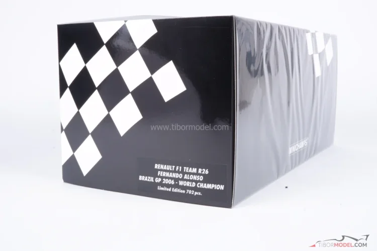 Renault R26 - Fernando Alonso (2006), Brazilian GP, 1:18 Minichamps Renault R26 - Fernando Alonso (2006), Brazilian GP, 1:18 Minichamps