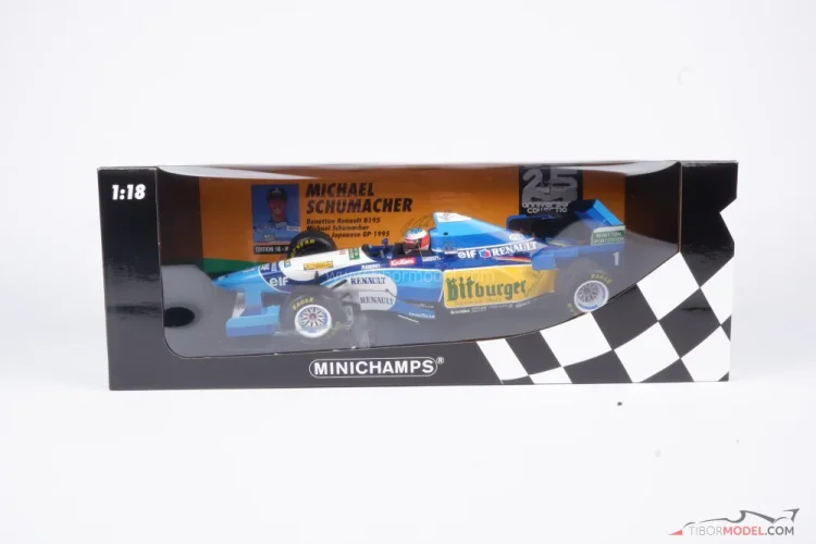 Benetton B195 - Michael Schumacher (1995), Winner Japanese GP, 1:18 Minichamps