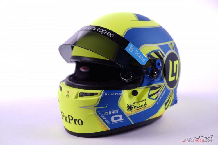Lando Norris 2022 McLaren mini helmet, 1:2 Bell