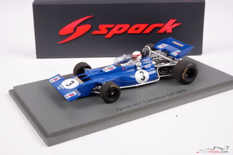 Model car Tyrrell 001 Stewart 1970, 1:43 Spark | Tibormodel.com