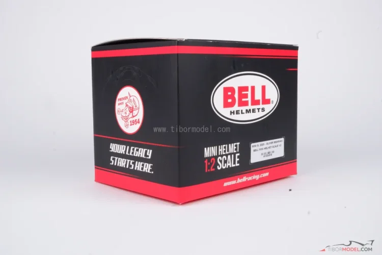 Oliver Bearman 2025 Haas mini prilba, 1:2 Bell