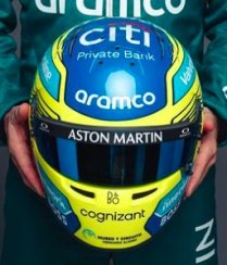 Fernando Alonso 2024, Aston Martin helmet, 1:5 Spark