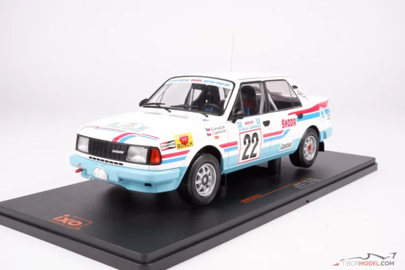 Skoda 130 LR, Kvaizar/Janeček (1986), Akropolisz Rally, 1:18 Ixo