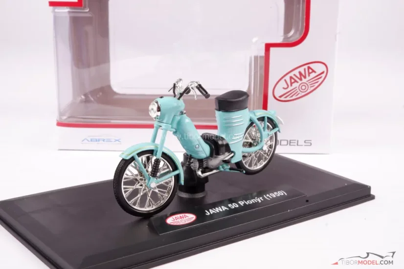 Jawa 50 Pionyr "Parez" (1955), zöld, 1:18 Abrex