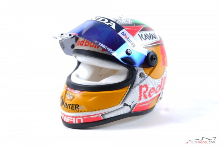 Sergio Perez 2021 Red Bull mini helmet, Austrian GP, 1:2 Schuberth
