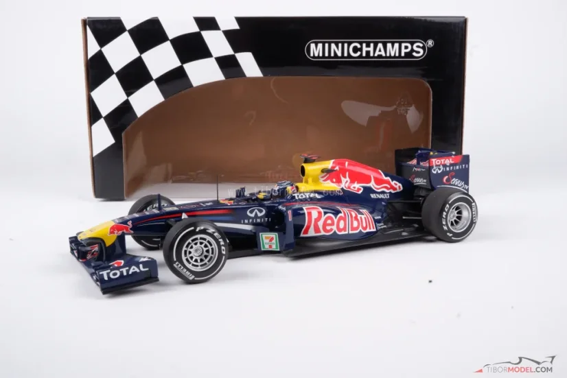 【美品】ミニチャンプス1/18 レッドブル RB7 S.ベッテル 2011 Model car Red Bull RB7 Vettel 2011, 1:18 Minichamps | Tibormodel.com