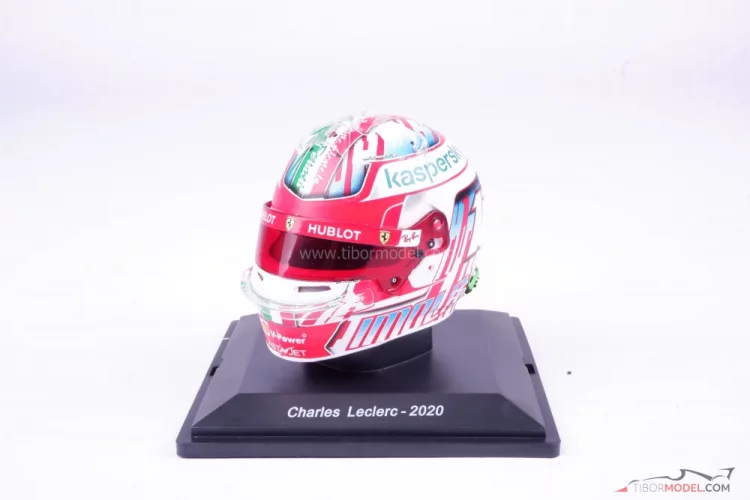 Charles Leclerc 2020 Emilia Romagna GP, Ferrari helmet, 1:5 Spark