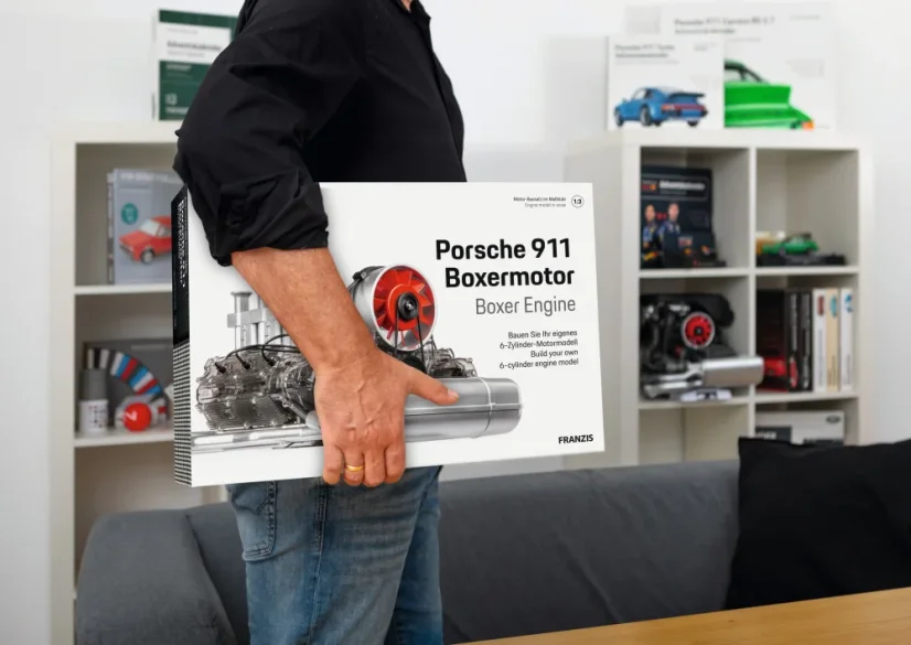 Porsche 911 Boxermotor - stavebnica funkčného modelu motora v mierke 1:3