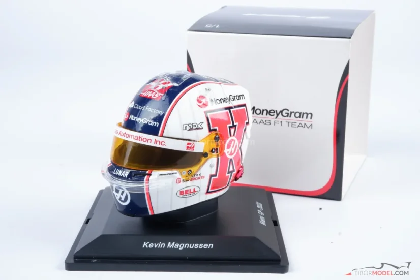 Kevin Magnussen, VC Miami 2023, Haas přilba, 1:5 Spark