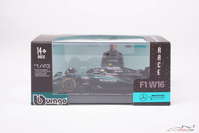 Mercedes W16 - Kimi Antonelli (2025), 1:43 BBurago Signature