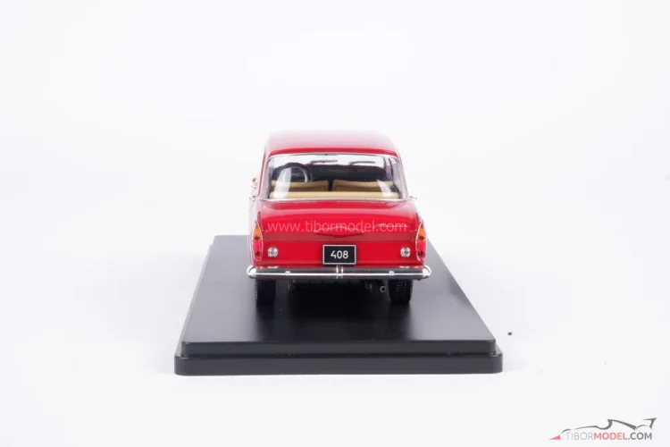 Moszkvics 408 piros, 1:24 Whitebox