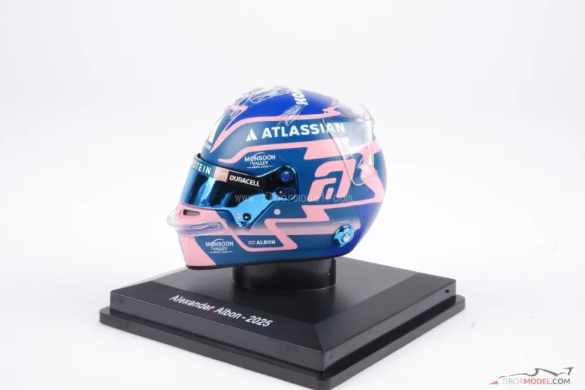Alexander Albon 2025 mini prilba, Williams, 1:5 Spark