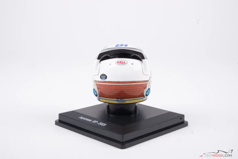 Oscar Piastri 2025 VC Japonska mini prilba, McLaren, 1:5 Spark