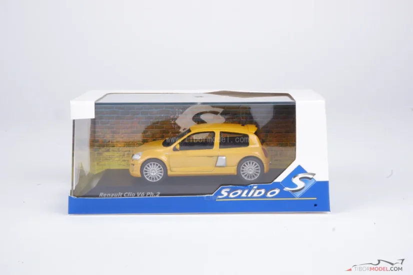 Renault Clio V6 (2003) yellow, 1:43 Solido