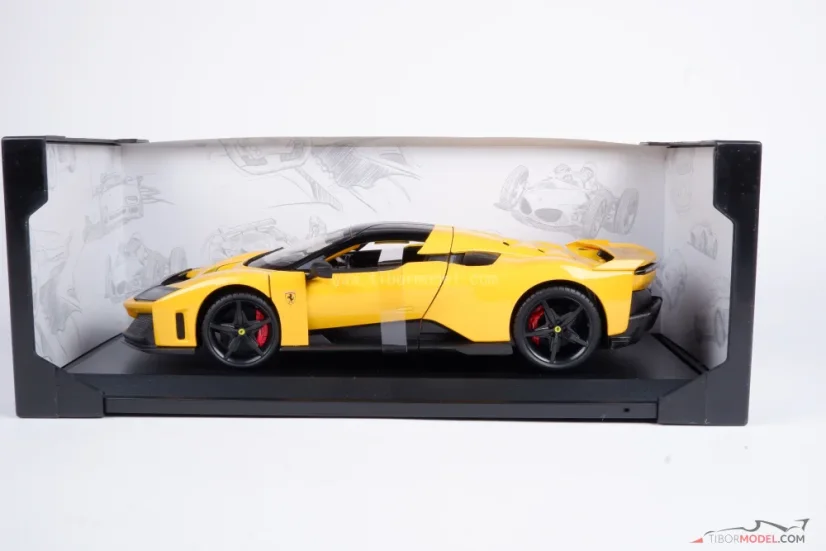 Ferrari F80 (2025) žluté, 1:18 Bburago