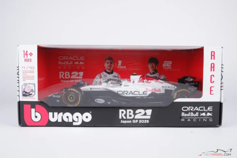 Red Bull RB21 - Yuki Tsunoda (2025), VC Japonska, 1:18 Bburago