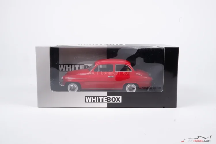 Škoda Octavia Super (1959) červená, 1:24 Whitebox