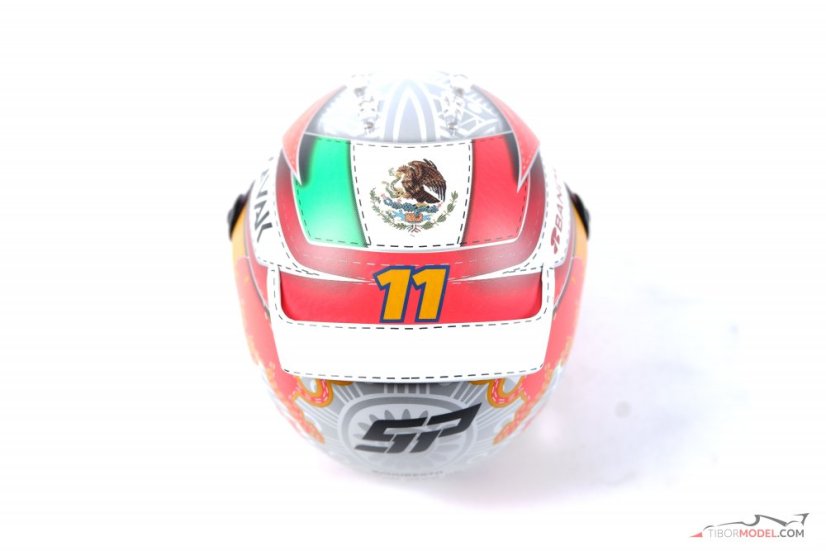 Sergio Perez 2021 Red Bull mini helmet, Austrian GP, 1:2 Schuberth