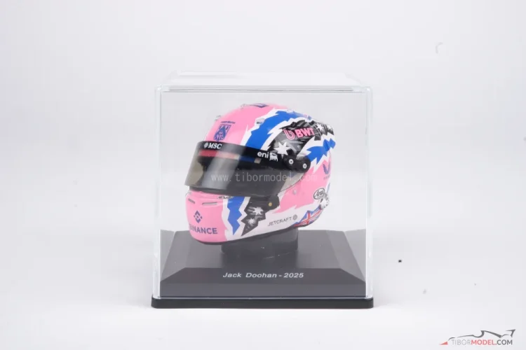 Jack Doohan 2025 mini helmet, Alpine, 1:5 Spark