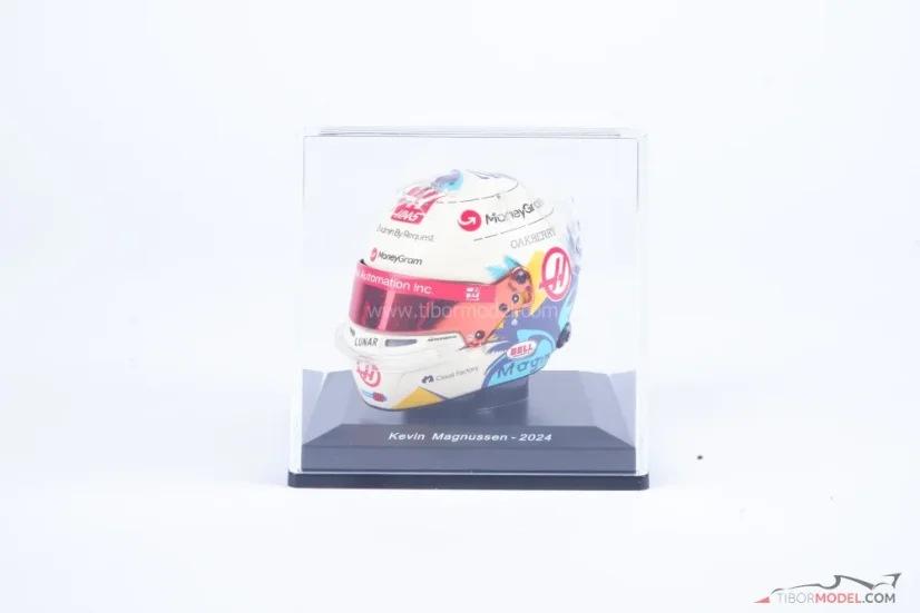 Kevin Magnussen 2024, Haas přilba, 1:5 Spark