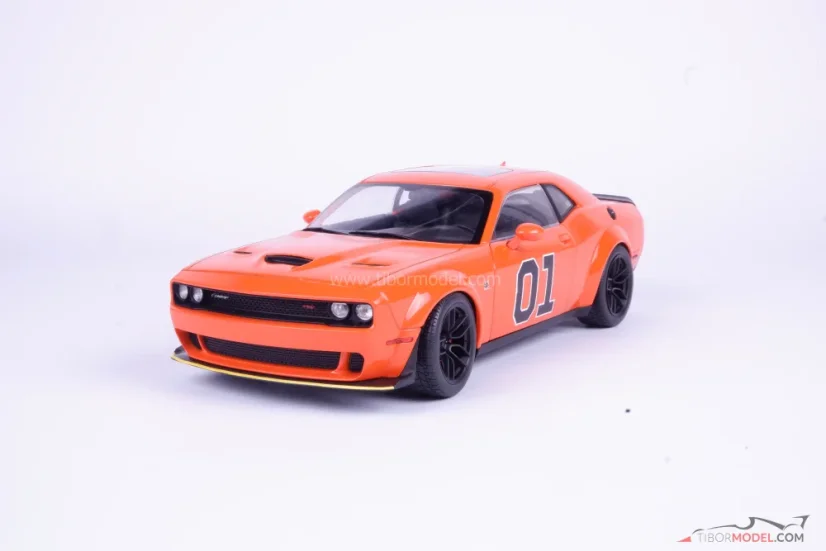 Dodge Challenger R/T Scat Pack (2023) orange, 1:18 Solido