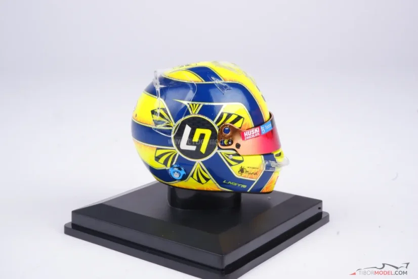 Lando Norris 2021 mini helmet, McLaren F1 Team, 1:5 Spark
