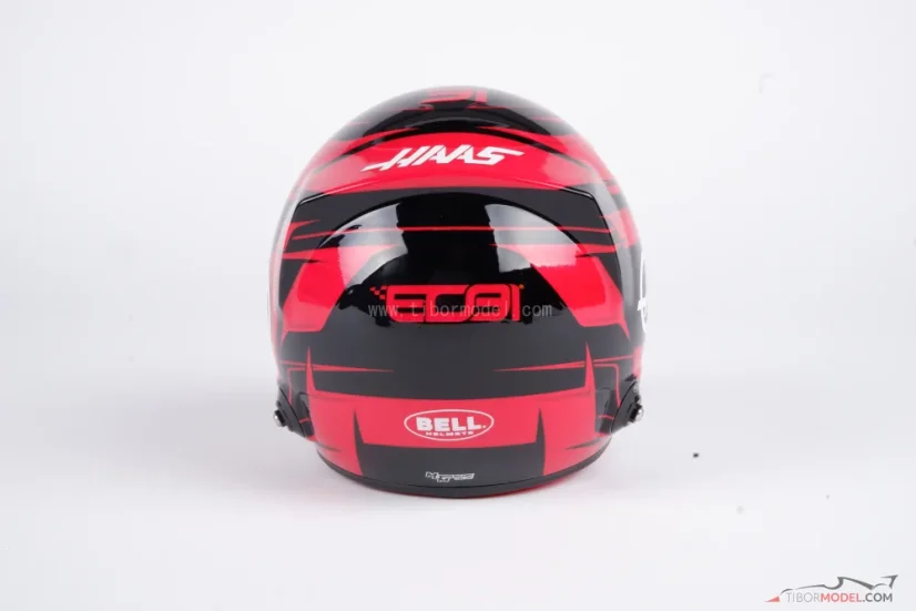 Esteban Ocon 2025 Haas mini helmet, 1:2 Bell