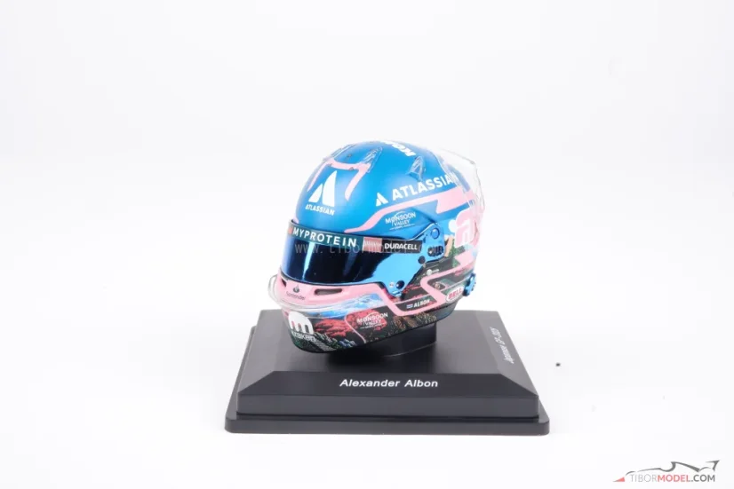 Alexander Albon 2025 VC Japonska mini prilba, Williams, 1:5 Spark