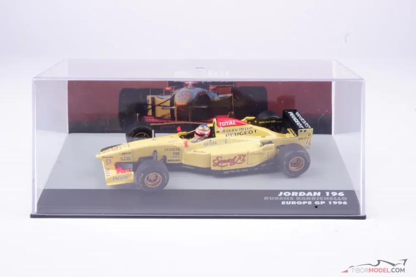 Jordan 196 - Rubens Barrichello (1996), VC Európy, 1:43 Altaya