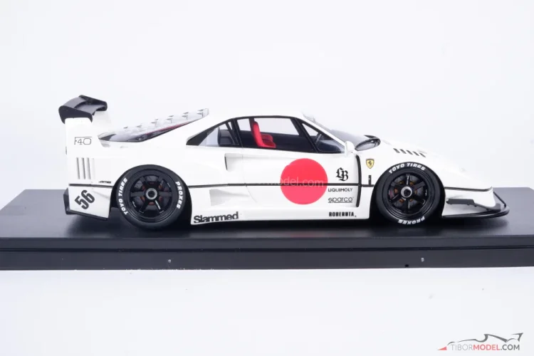 Model car Ferrari F40 LB-Works white, 1:18 GT Spirit | Tibormodel.com