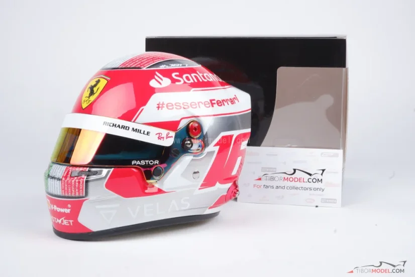 Charles Leclerc 2022 Abu Dhabi GP mini přilba, Ferrari, 1:2 Bell