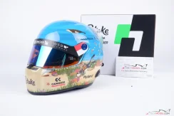 Valtteri Bottas 2024 Monako, Kick Sauber mini přilba, 1:2 Stilo