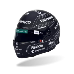 Fernando Alonso 2026 Spanish GP, Aston Martin helmet, 1:2 Bell