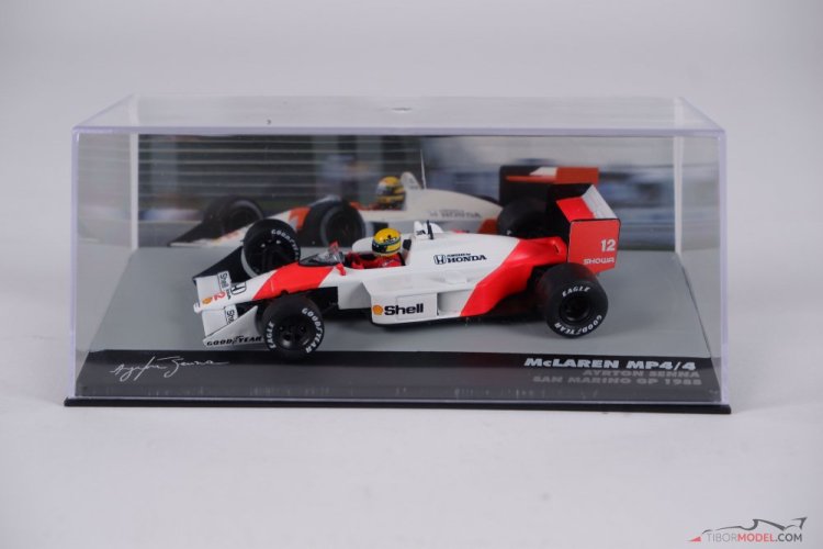 McLaren MP4/4 - Ayrton Senna (1988), VC San Marina, 1:43 Altaya