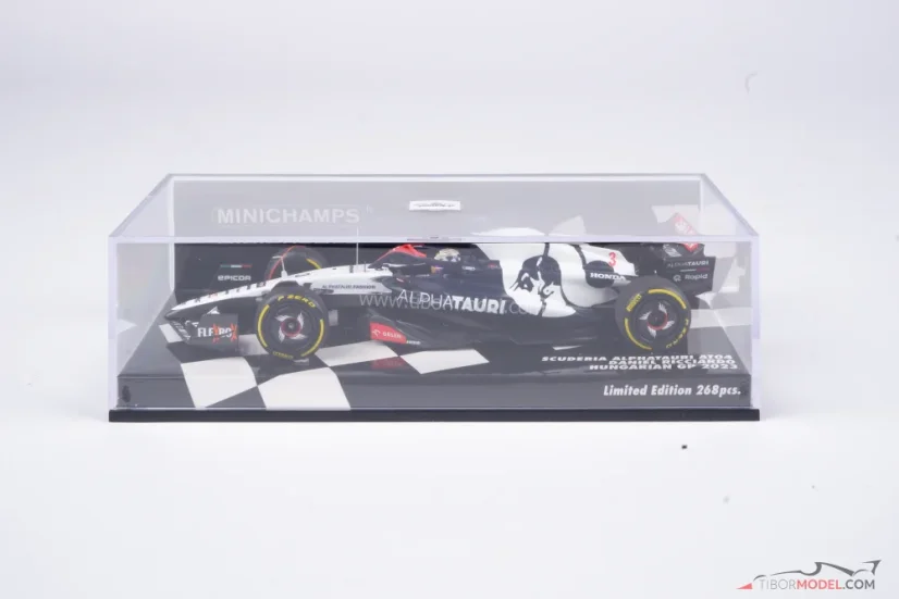 AlphaTauri AT04 - Daniel Ricciardo (2023), Hungarian GP, 1:43 Minichamps