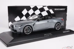 BMW M4 kabriolet (2021) šedé, 1:18 Minichamps