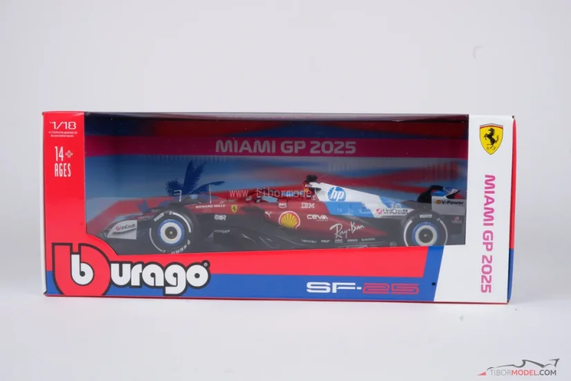 Ferrari SF-25 - Charles Leclerc (2025) VC Miami, 1:18 Bburago