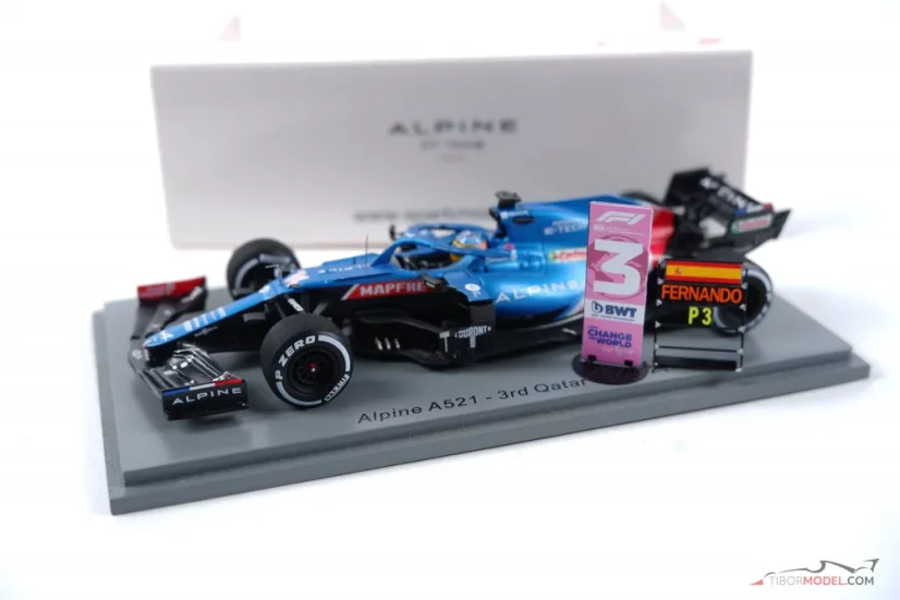 Alpine A521 - Fernando Alonso (2021), 3. Katar, 1:43 Spark
