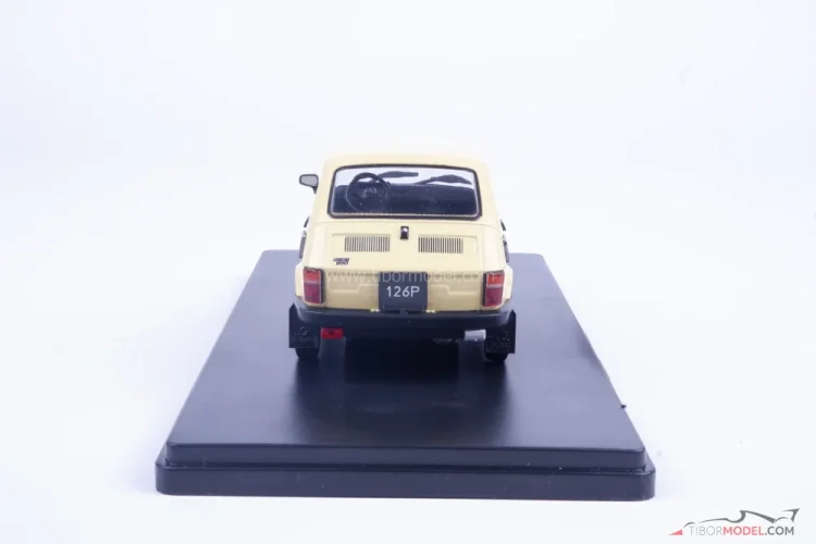 Fiat 126P žltý, 1:24 Whitebox