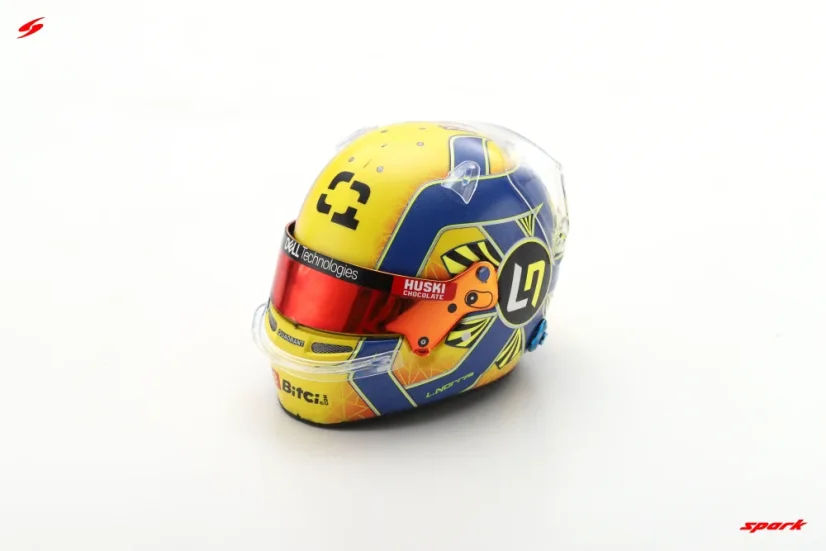 Lando Norris 2021 mini prilba, McLaren F1 Team, 1:5 Spark Lando Norris 2021 mini prilba, McLaren F1 Team, 1:5 Spark