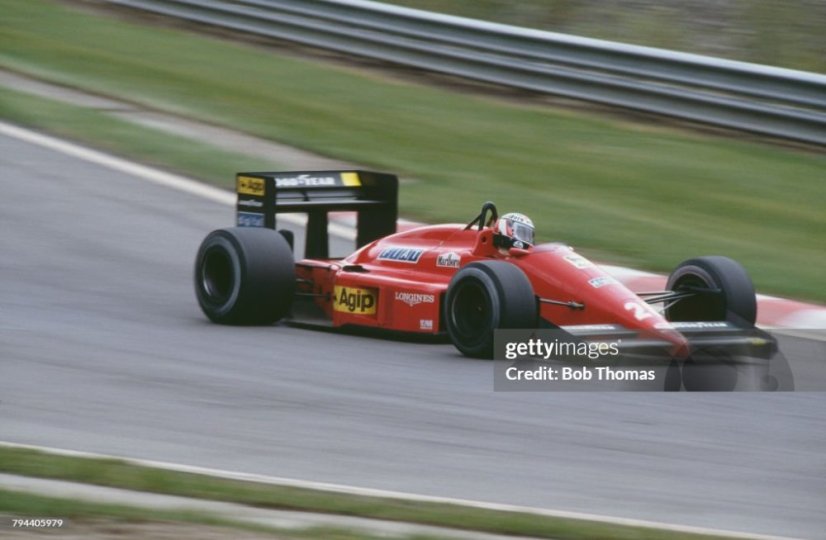 Ferrari F1-87 - Gerhard Berger (1987), Winner Japanese GP, with driver figure, 1:18 GP Replicas