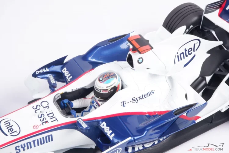 Model car BMW Sauber F1.08 Heidfeld 2008 Minichamps | Tibormodel.com