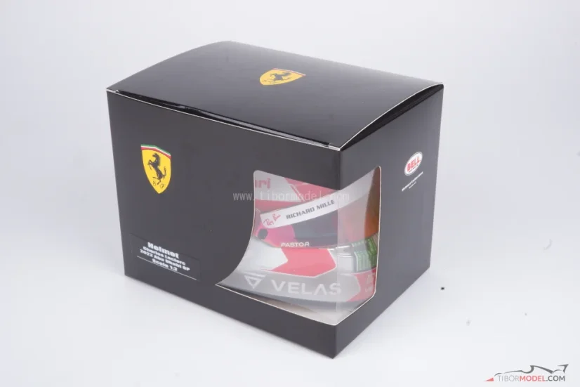 Charles Leclerc 2022 Abu Dhabi GP mini přilba, Ferrari, 1:2 Bell
