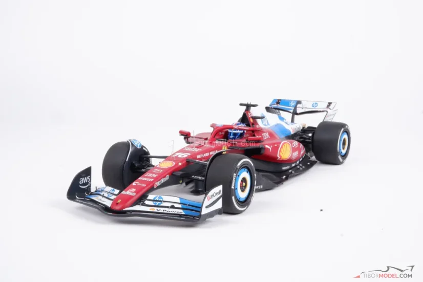 Ferrari SF-25 - Charles Leclerc (2025), Miami Nagydíj, pilótafigurával 1:18 BBR